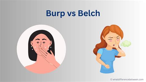 What is the difference between burping and belching?