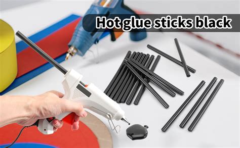 What is the difference between clear and black hot glue sticks?