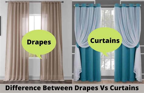 What is the difference between curtains and drapes?