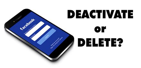 What is the difference between deleting and deactivating Facebook?