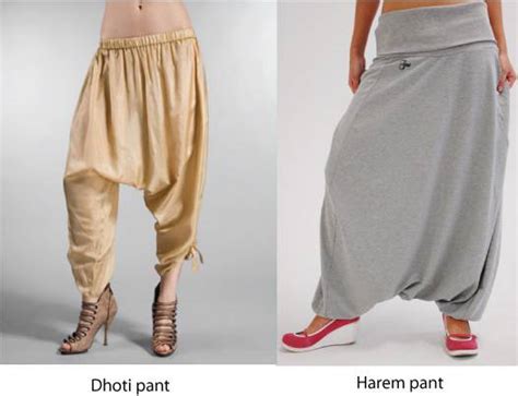 What is the difference between dhoti and harem pants?