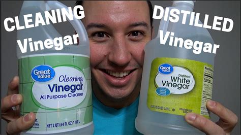 What is the difference between distilled vinegar and cleaning vinegar?