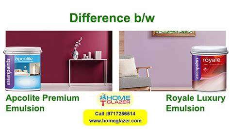 What is the difference between emulsion and royale paint?