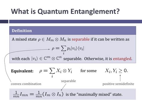 What is the difference between entanglement and mixed state?