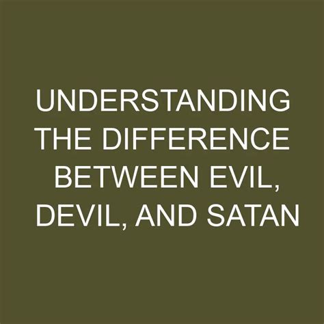 What is the difference between evil and darkness?