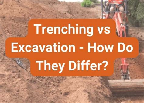 What is the difference between excavation?