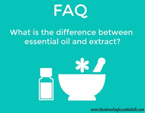 What is the difference between extract and essential oils?