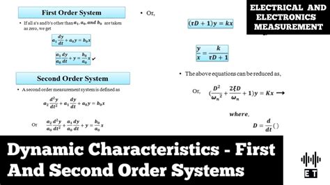 What is the difference between first order and second order system?