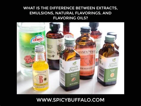 What is the difference between flavor oil and extract?