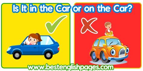 What is the difference between get in the car and get on the car?