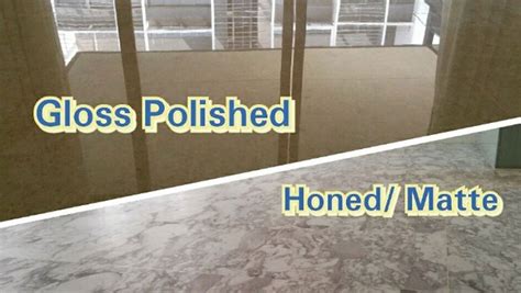 What is the difference between honed and gloss?