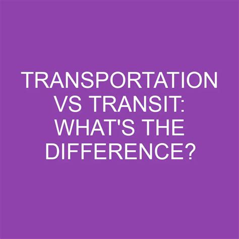 What is the difference between in transit and on transit?