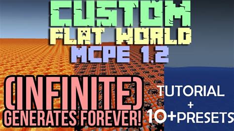 What is the difference between infinite and flat world type in Minecraft?