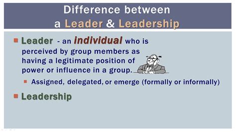 What is the difference between leader and chairperson?