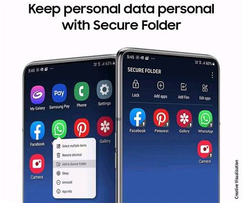 What is the difference between locked folder and Secure Folder in Samsung?