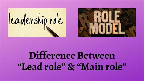 What is the difference between main role and lead role?