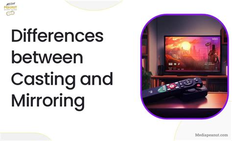 What is the difference between mirroring and casting to a TV?
