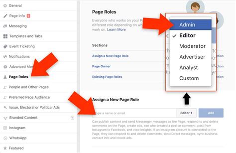 What is the difference between page owner and admin on Facebook?