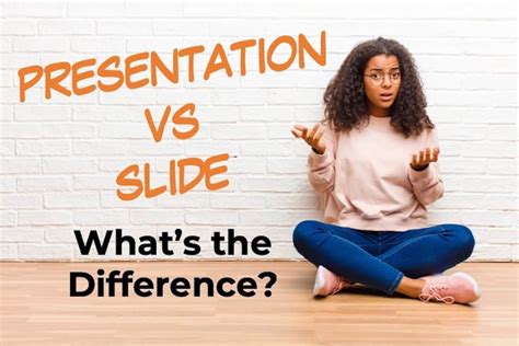 What is the difference between presentation and slide?