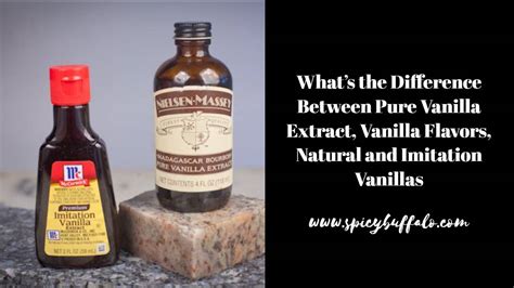 What is the difference between pure vanilla and vanilla extract?