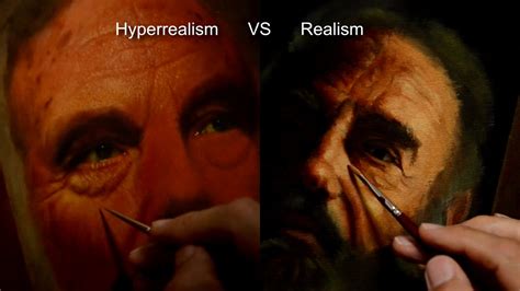 What is the difference between realism and hyperrealism?