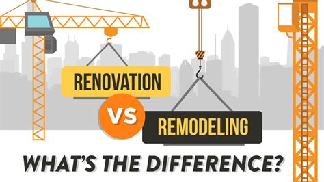 What is the difference between renovation and remodeling?
