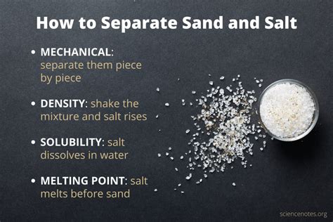 What is the difference between salt and sand?