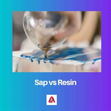 What is the difference between sap and resin?