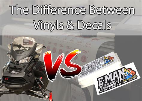 What is the difference between vinyl and decals?
