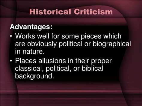 What is the disadvantage of biographical criticism?
