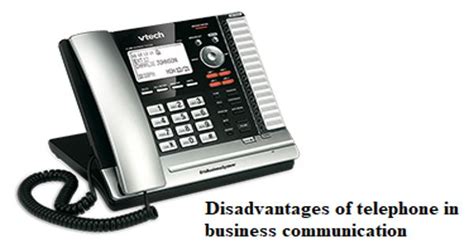 What is the disadvantage of telephone communication?