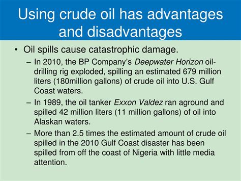 What is the disadvantage of used oil?