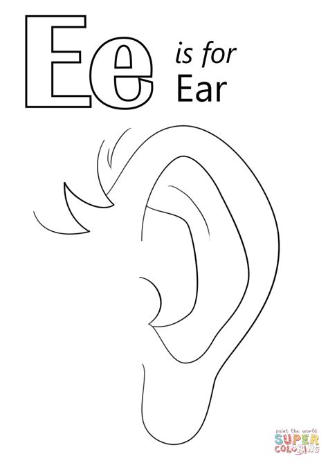 What is the ear of a letter?