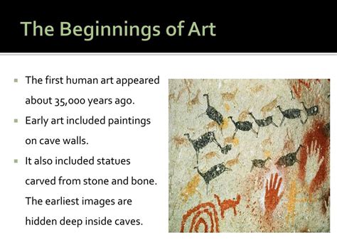 What is the early beginning of art?