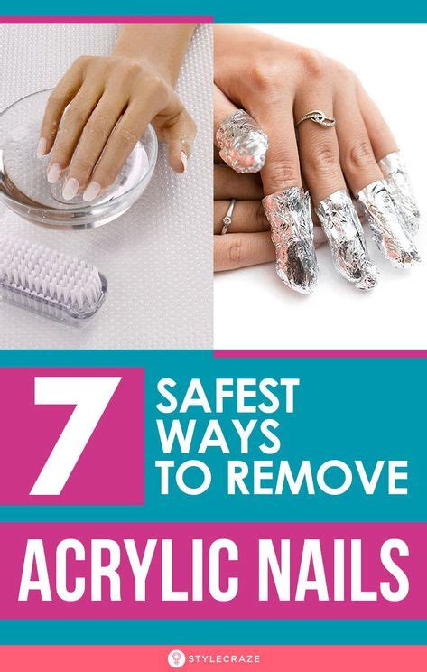 What is the easiest and safest way to remove acrylic nails?