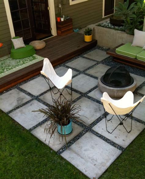 What is the easiest cheapest patio?