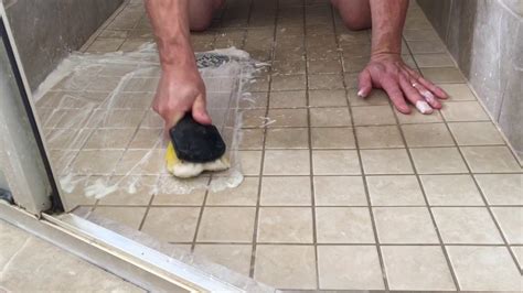 What is the easiest surface to clean in a shower?