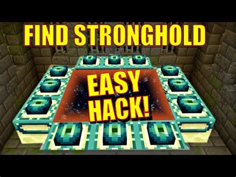 What is the easiest way to find a stronghold?