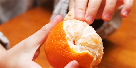 What is the easiest way to peel an orange?