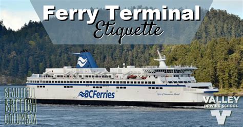 What is the etiquette for ferry lines?