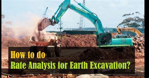 What is the excavation rate for the earth?