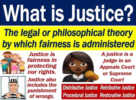 What is the explanation of the justice?