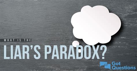 What is the famous liar paradox?