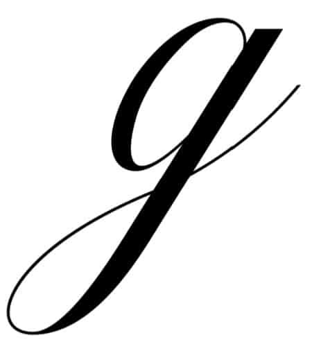What is the fancy lowercase G called?