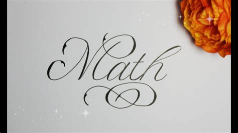 What is the fancy word for math?