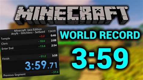 What is the fastest time to beat Minecraft?