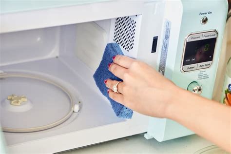 What is the fastest way to clean the inside of a microwave?