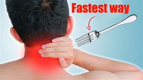 What is the fastest way to cure a stiff neck?