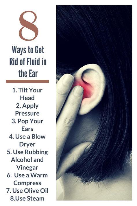 What is the fastest way to get rid of fluid behind the eardrum?