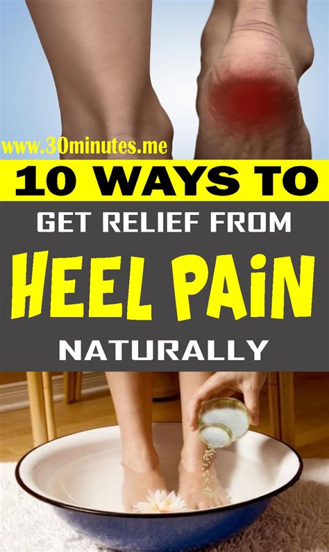 What is the fastest way to relieve heel pain at home?